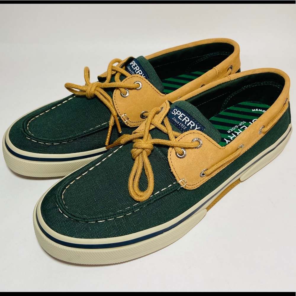 Speedy Top-Sider Boat Shoes Dark Green Men 9.5 14
